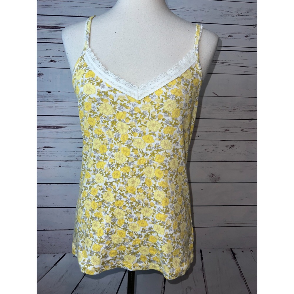 Old Navy Y2K Babydoll Lace Trim Cami Size Large Elena Gilbert 90s Tank Top Boho